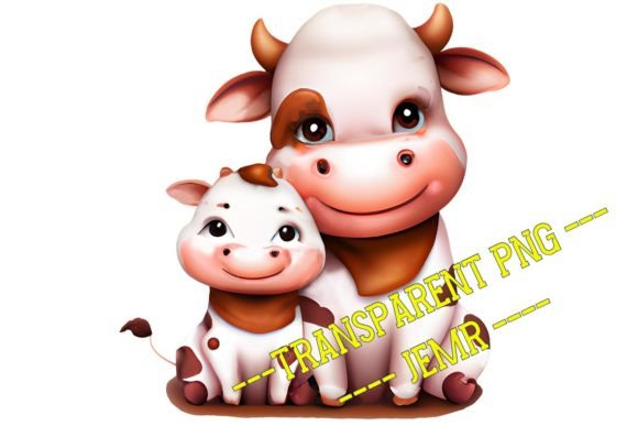 COW / TRANSPARENT PNG #106: Versatile Design for Creators