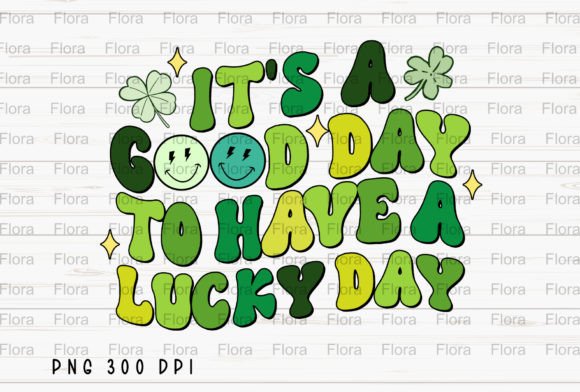 Embrace Vintage Charm with Lucky Day Retro St Patrick's Day PNG