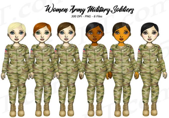Female Military Army Women Clipart: A Guide for Designers