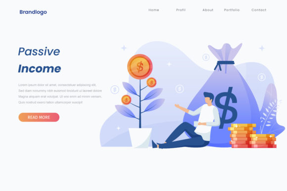 Passive Income Illustration Landing Page: A Designer's Visual Guide
