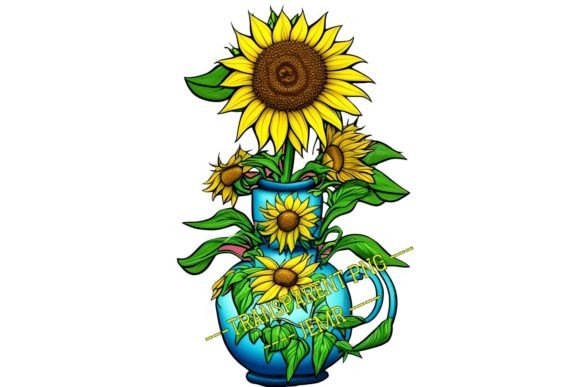 SUNFLOWER / TRANSPARENT PNG #92: A Designer's Go-To Floral Asset