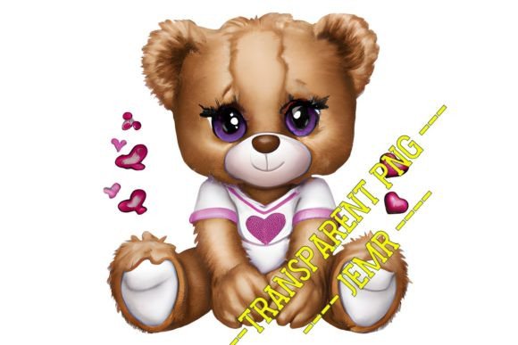TEDDY / TRANSPARENT PNG #131: A Warm, Playful Design Asset
