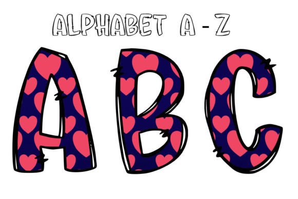 Valentine Alphabet Doodle Sublimation2: A Playful Toolkit for Creative Projects