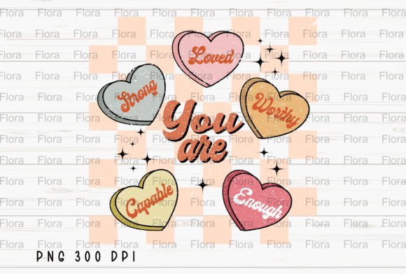 Valentine Conversation Hearts Retro PNG: A Designer's Sweet Spot