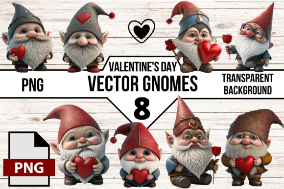 Valentine's Day Gnome Graphic Vector Art: Your Secret to Charming Designs