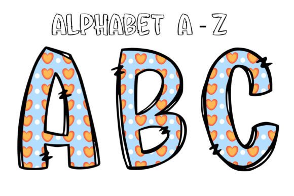 Yellow Heart Valentine Alphabet Letters: A Design Asset Guide